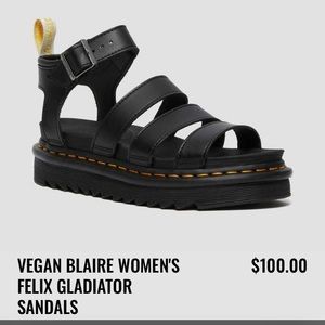 Doc Martens Vegan Blaire Felix Gladiator Sandals.